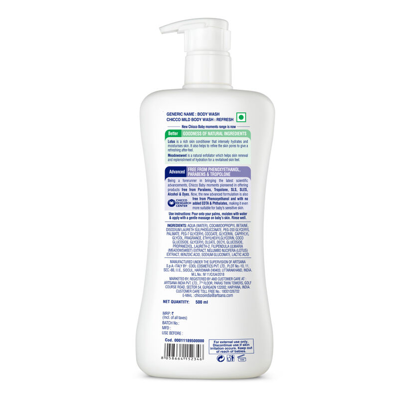 Baby Mild Bodywash Refresh (500ml) image number 1